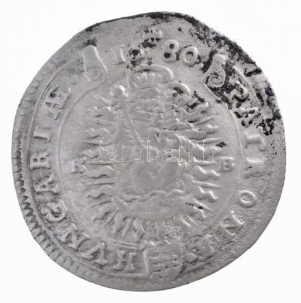 1680K-B 15kr Ag 'I. Lipót' (6,19g) T:1-,2 patina, hullámos Hungary 1680K-B 15 Kreuzer Ag 'Leopold I' (6,19g) C:AU,XF patina, wavy Huszár: 1425., Unger II.: 1060.a
