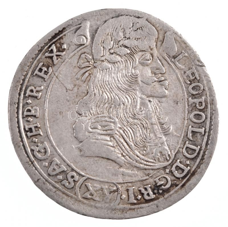1683K-B 15kr Ag 'I. Lipót' (6,05g) T:1-,2 patina, kissé hullámos Hungary 1683K-B 15 Kreuzer Ag 'Leopold I' (6,05g) C:AU,XF patina, slightly wavy Huszár: 1425., Unger II.: 1060.a - Image 2