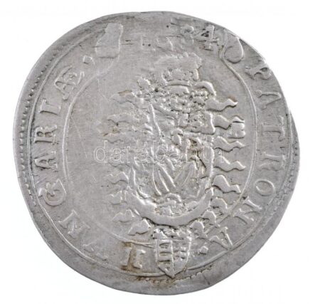 1684K-B 15kr Ag 'I. Lipót' (6,04g) T:1-,2 patina, kissé hullámos Hungary 1684K-B 15 Kreuzer Ag 'Leopold I' (6,04g) C:AU,XF patina, slightly wavy Huszár: 1425., Unger II.: 1060.a
