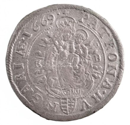 1669K-B 6kr Ag 'I. Lipót' (2,99g) T:2- patina, karc, ph Hungary 1669K-B 6 Kreuzer Ag 'Leopold I' (2,99g) C:VF patina, scratch, edge error Huszár: 1450., Unger II.: 1072