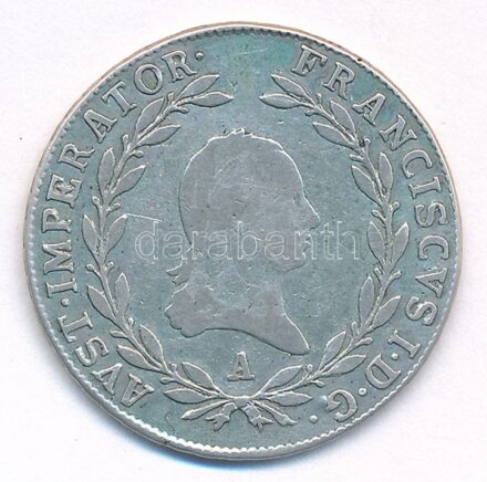 Ausztria 1810A 20kr Ag 'I. Ferenc' T:2,2- patina, karc Austria 1810A 20 Kreuzer Ag 'Franz I' C:XF,VF patina, scratches Krause KM#2141