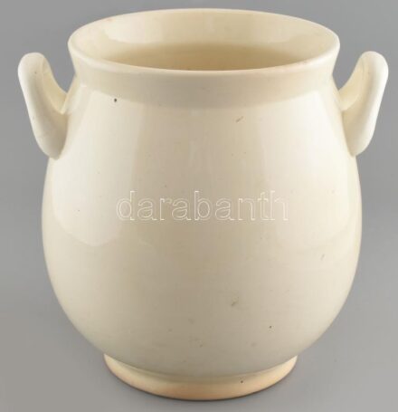 Gránit 10 literes zsírtartó, jelzett, kopásnyomokkal, m:30cm, d:30cm