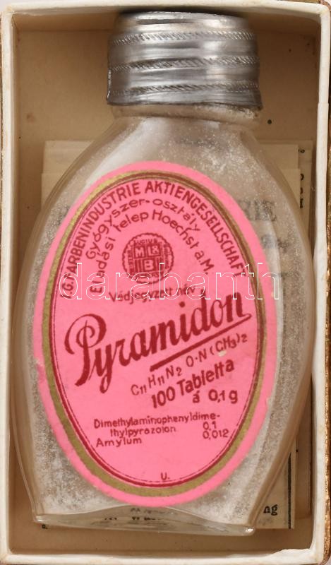 2db mullpólya és Piramidon gyógyszeres üveg eredeti dobozban. - Image 2