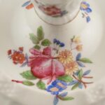 Herendi virágmintás gyertyatartó. Kézzel festett, jelzett, minimális kopással, d. 13 cm, m: 9,5 cm - Image 2