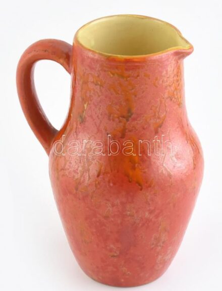 Tófej kerámia kancsó, jelzés nélkül, hibátlan, m:21cm