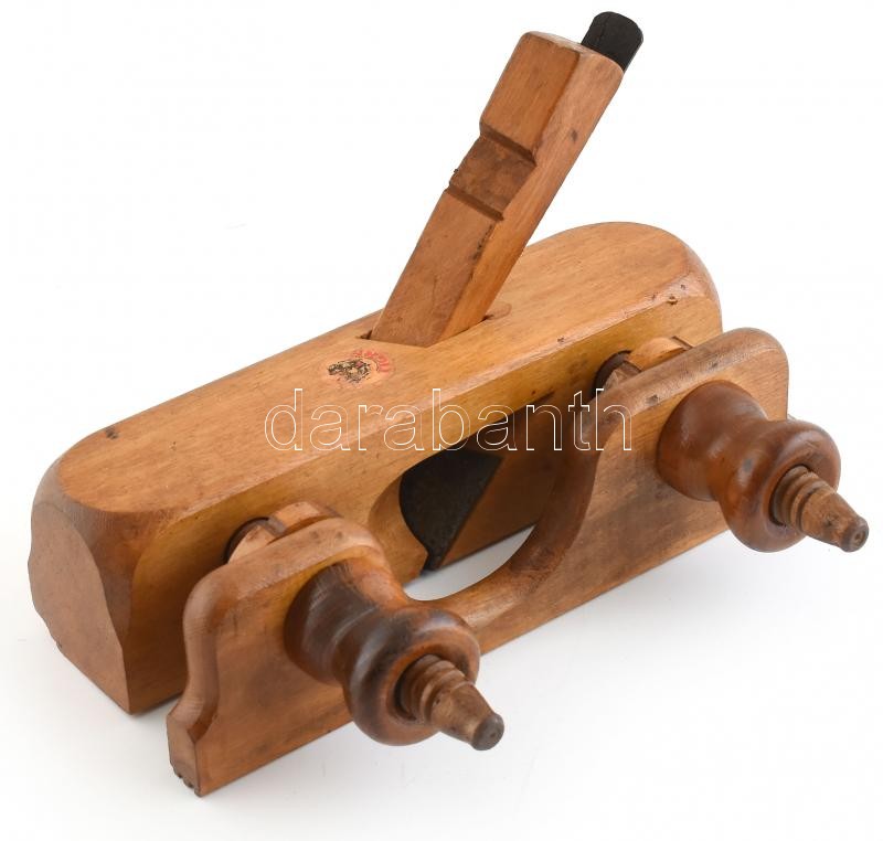 Régi fa, szorítós gyalu, h:26cm