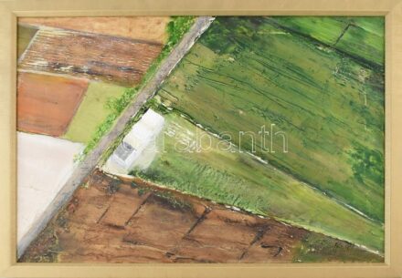 Jelzés nélkül: Kompozíció. Olaj, vászon, keretben, 50x70cm