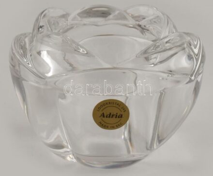 European Economic Community etikettel jelzett Adria design tálka, hibátlan, m:7,5cm
