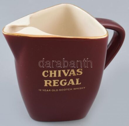 Angol Chivas Regal feliratú szódás kiöntő, jelzett, hibátlan, m:14cm