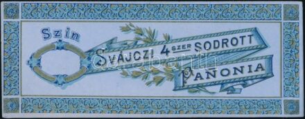Svájci 4szer sodrott Pannonia címke