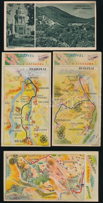 7 db Beszkárt - Hévvel a szabadba számolócédula