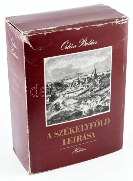Orbán Balázs: Székelyföld leírása. Reprint kiadás, két kötetben. Csatári Dániel kísérőtanulmányával. Bp., 1982, Helikon. Kiadói egészvászon-kötésben, kiadói kopott, szakadt díszdobozban.
