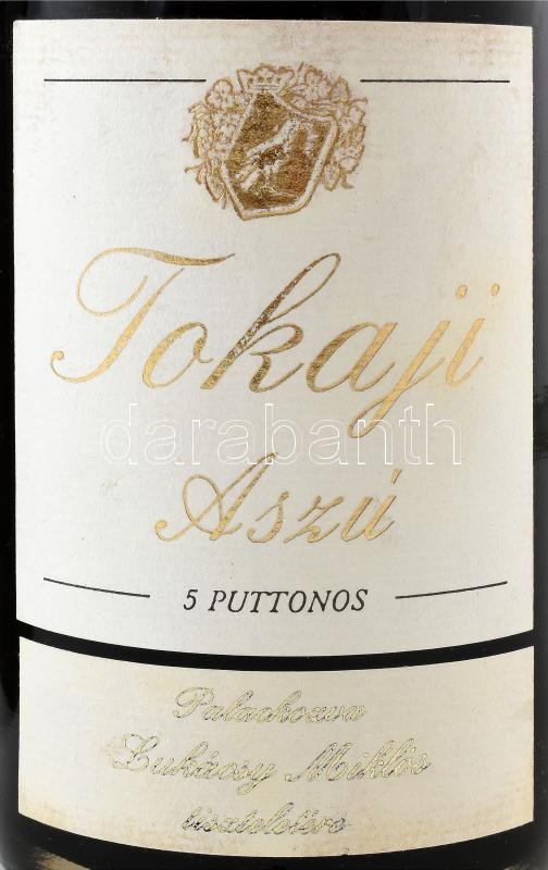 1988 Tokaji 5 puttonyos Aszú, 13Vol%, 500ml, Fa bortartóban. - Image 2