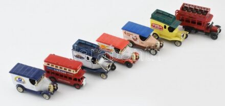 Angol fém mini kocsik, jelzett: Oxford Diecast, h: cca. 8cm (7db) néhány kicsi sérüléssel, néhány sérült.