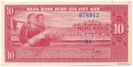 Dél-Vietnám 1962. 10D T:III szép papír South Vietnam 1962. 10 Dong C:F nice paper Krause P#5