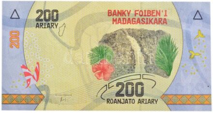 Madagaszkár 2017. 200A T:I Madagascar 2017. 200 Ariary C:UNC Krause P#98