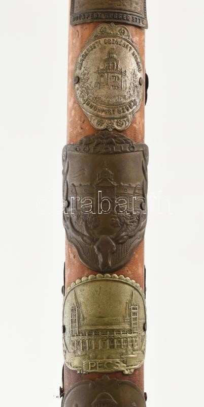 Régi túrabot 36 darab bot jelvénnyel (Budapes Gugger 377m, Jánoshegyi Erzsébet kilátó, Gödöllő, Pécs, Esztergom, Galyatető, Balatonföldvár, Tihany, Bükk, Makkos Mária, Zugliget Disznófő, Máriaremete, Kecskemét, Szentendre, - Image 2