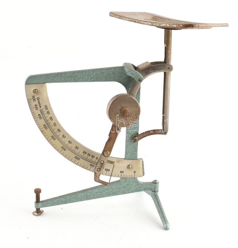 Hema levélmérleg, fém, rozsdafoltokkal, m: 23,5 cm