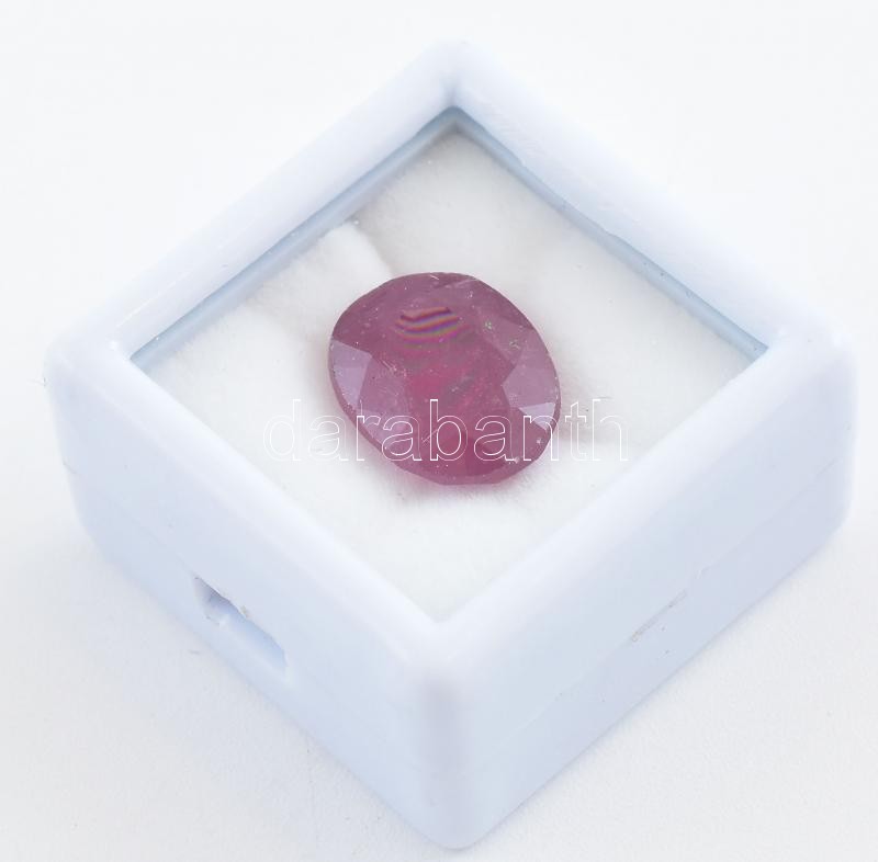 Rubin, kezelt, 7.60 cts