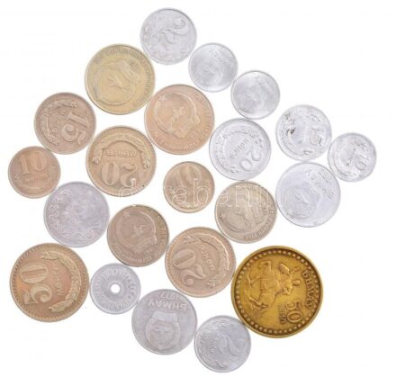 Mongólia 1959-1981. 22db-os érme tétel, mind különféle T:1-,2 Mongolia 1959-1981. 22pcs of coins lot, all different! C:AU,XF