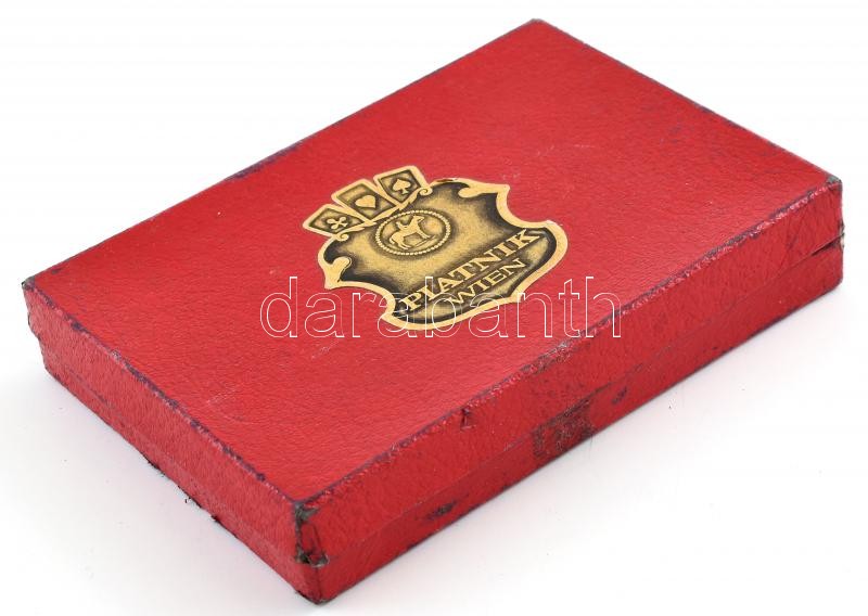 Wiener Spiekartenfabrik Ferd. Piatnik & Söhne francia kártya, 2 pakli, eredeti dobozában, kék és piros hátlappal - Image 2