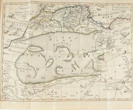 Charte von Nord-Afrika - Észak-Afrika térképe. Rézmetszetű térkép. Színezett. 1810 Prága. 41x33 cm