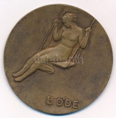 DN 'Böde' hintán ülő nőt ábrázoló Br emlékérem (68mm) T:2