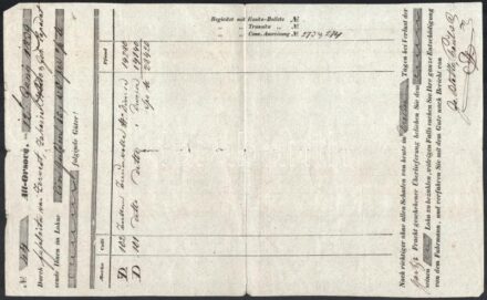 1839 Fuvarlevél Altorsováról Pestre küldött árukról