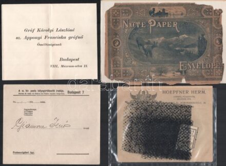 6 db fejléces és illusztrált boríték, közte litho, vegyes állapotban