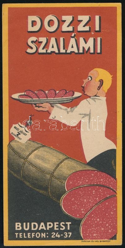 Dozzi szalámi számolócédula