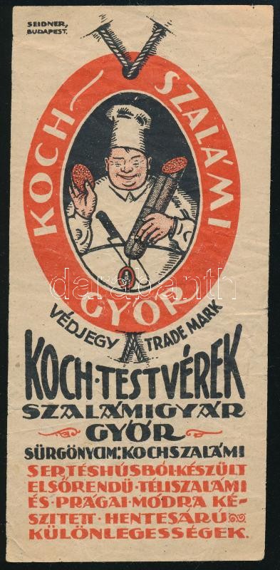 Koch szalámi Győr számolócédula