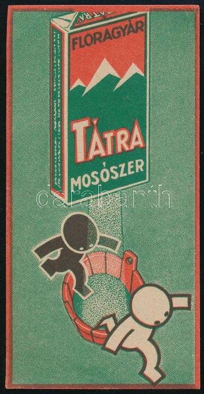 Tátra mosószer Floragyár számolócédula