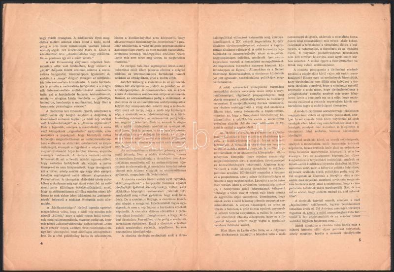 1970 A Cionizmus osztálylényegéről 6 p. - Image 3