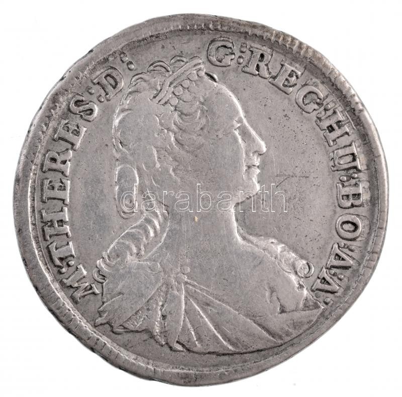 1745KB XVkr Ag 'Mária Terézia' Körmöcbánya (6,19g) T:2- juszt. / Hungary 1745KB XV Kreuzer Ag 'Maria Theresia' Kremnitz (6.19g) C:VF adjusted Huszár 1711., Unger III: 1245. - Image 2