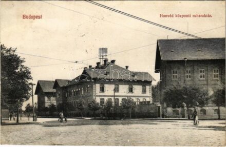 1912 Budapest VIII. Tisztviselőtelep, M. kir. honvéd központi ruharaktár