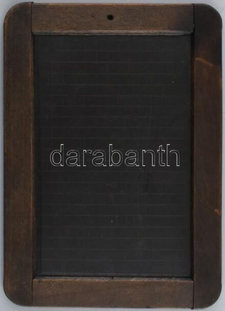 Régi iskola palatábla, korához képest megkímélt állapotban, 23x16,5 cm