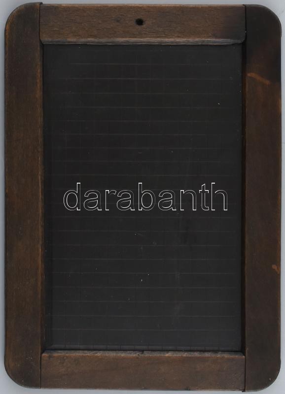 Régi iskola palatábla, korához képest megkímélt állapotban, 23x16,5 cm