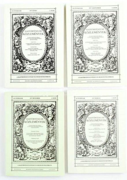 1997 Hadtörténeti Közlemények 110. évfolyam 1., 2., 3., 4. szám
