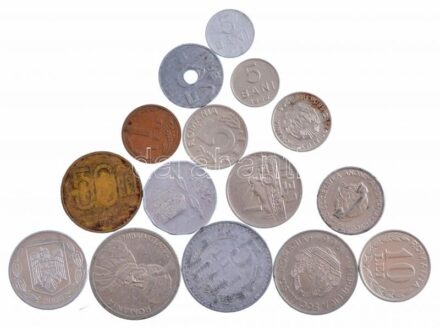 Románia 1921-2002. 50b-5000L (15xklf) T:1--3 Romania 1921-2002. 50 Bani - 5000 Lei (15xdiff) C:AU-F