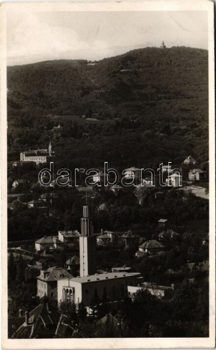 1940 Budapest II. Kilátás a Pasarétről a Zugligetre, háttérben az Erzsébet-kilátó