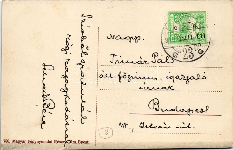 1912 Budapest II. Rózsadombi nyaralók: Dr. Schack Béla villája. Apostol utca 6. - Image 2