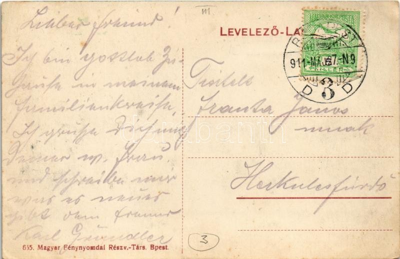 1911 Budapest III. Békásmegyer, Templom utca (EK) - Image 2