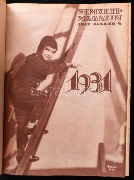 1931 Nemzeti Magazin több száma könyvbe kötve