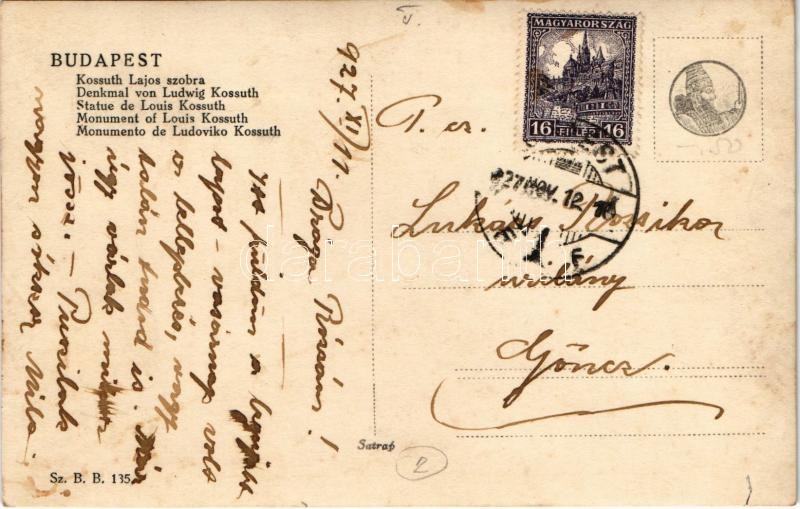 1927 Budapest V. Kossuth Lajos szobor leleplezése, ünnepség - Image 2