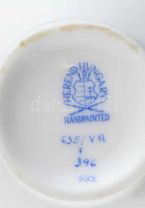Herendi Viktória mintás tejkiöntő. Kézzel festett, jelzett, hibátlan m 9 cm - Image 3