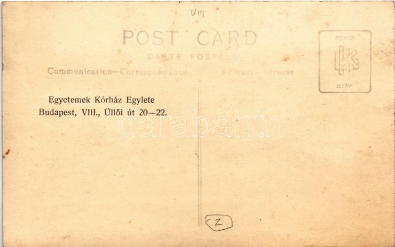 Budapest VIII. Egyetemek Kórház Egylete. Üllői út 20-22. - Image 2