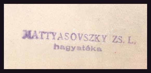 Mattyasovszky-Zsolnay László (1885-1935): Álló akt. Ceruza, papír. Hagyatéki pecséttel. 34x21 cm - Image 2