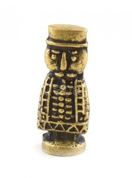 Réz csikknyomó, kopott, m:4,5cm