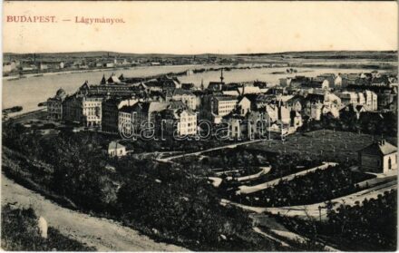 Budapest XI. Lágymányos, víztározó már kész de a Gellért szálló még nem épült meg (Rb)