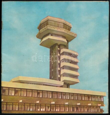 cca 1970 TAROM román légitársaság prospektusa a járatok menetrendjével, angol és román nyelvű